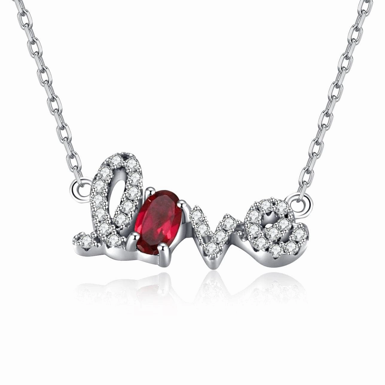 0.29 ct Love Letter Natural Gemstone Necklace