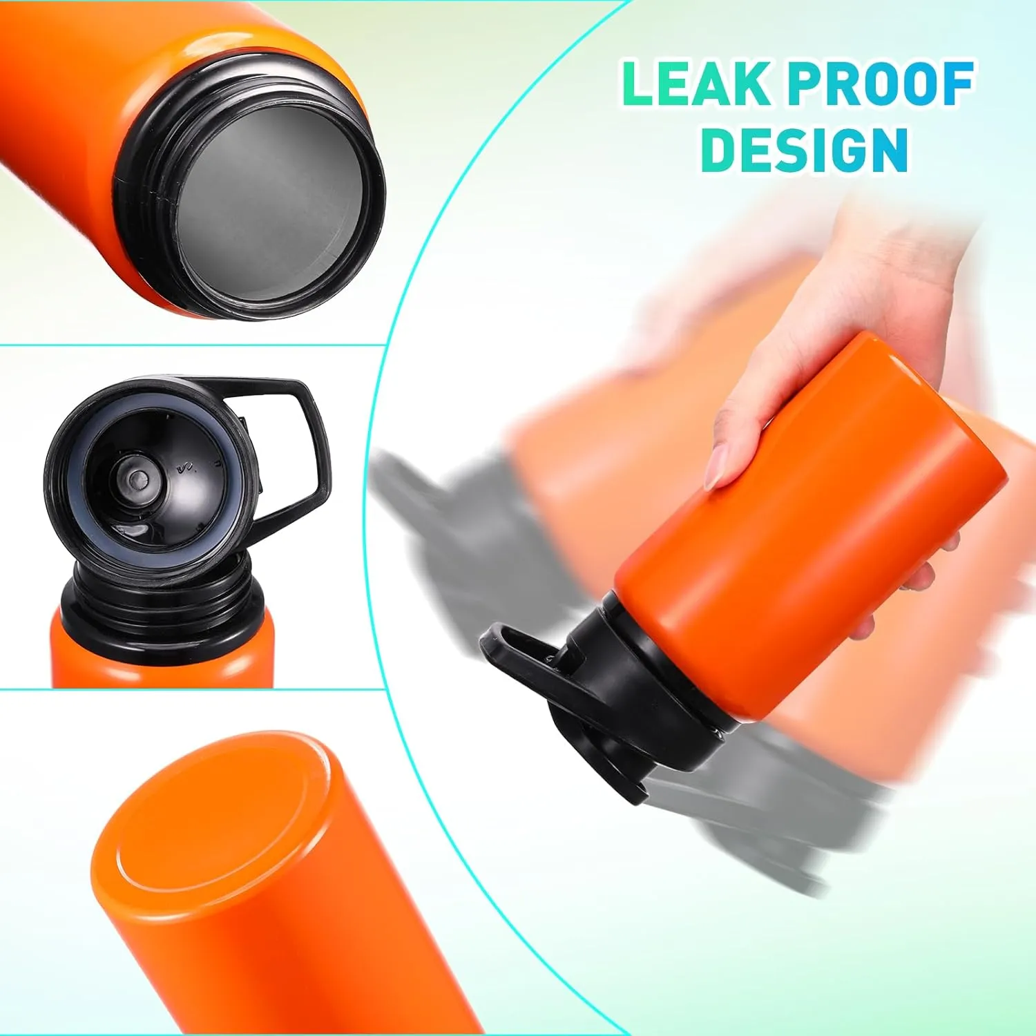 10 Pcs Reusable Aluminum Water Bottles Bulk Multicolor Outdoor Sports Water Bottles for Travel Gym Cycling Camping, Snap Lid