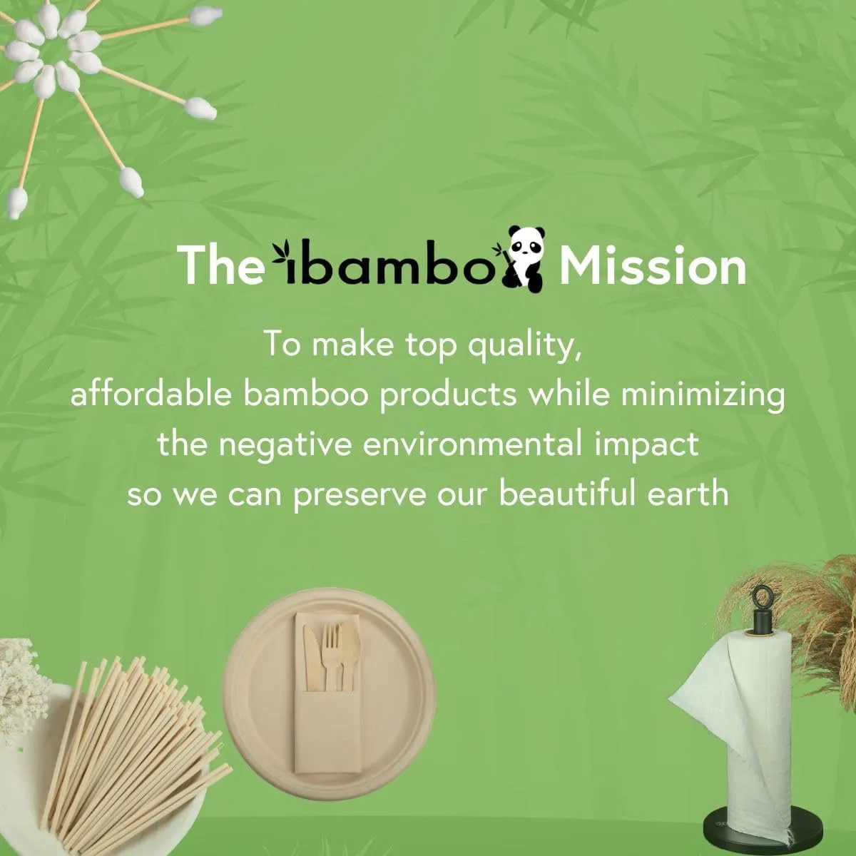 100% Bamboo Utensils Set - 100x Compostable Cutlery Set (50 Compostable Forks, 25 Disposable Spoons, 25 Biodegradable Knives) | Bamboo Silverware | FSC Certified for Weddings, Camping, Party