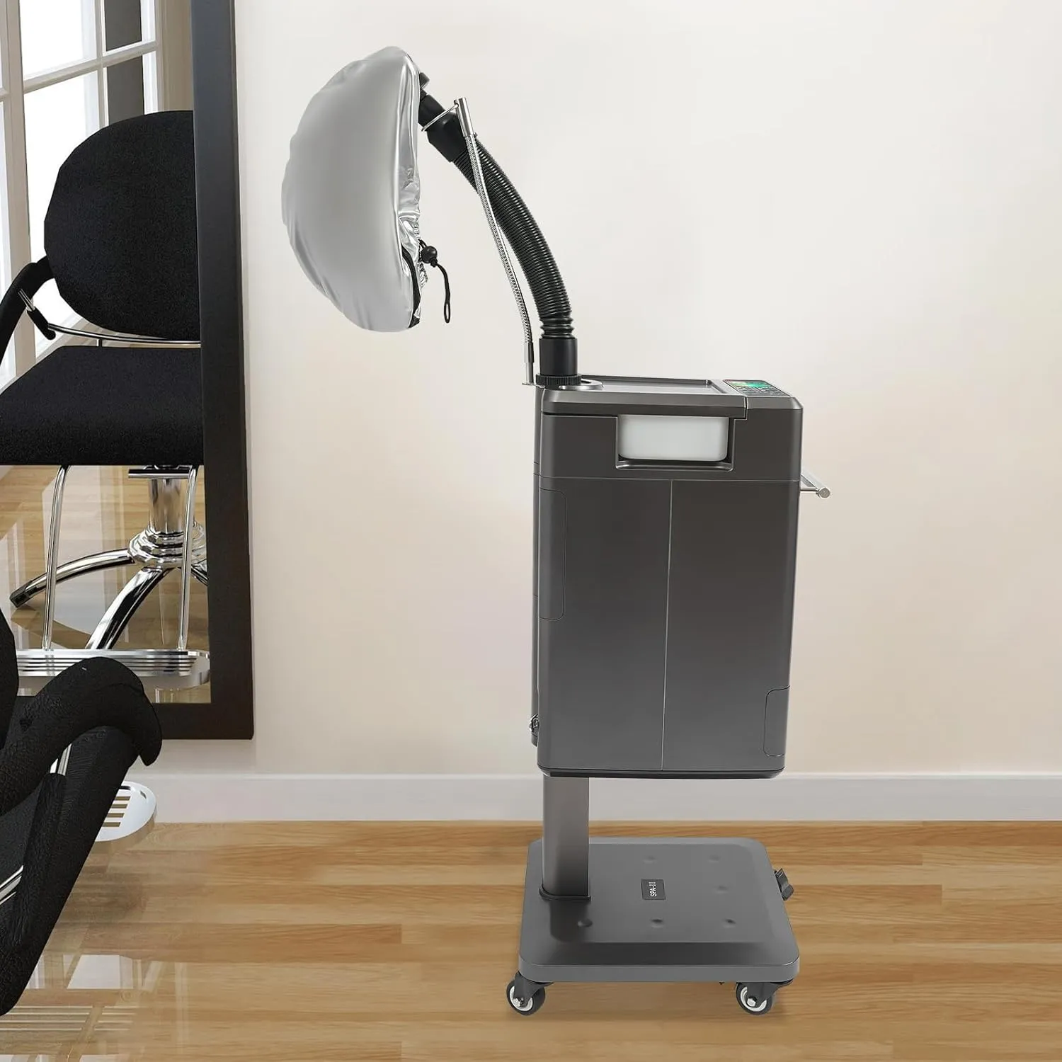 110V 500W Nano Hair Steamer Machine, Professional Micro Mist Salon Hair Processor, Salon Spa Equipment Vertical Nano Hair Steamer for Deep Hair Care Repair, Hair Styling