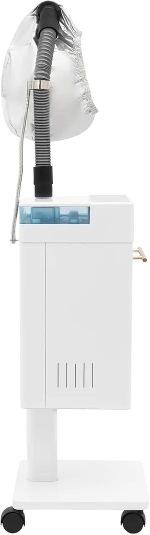 110V 600W Vertical Standing Hair Steamer Hair Dyeing Machine, Nano Hair Steamer/Hair Oil Machine Stand Up Base Salon Spa Equipment Vertical Nano Steamer (White)