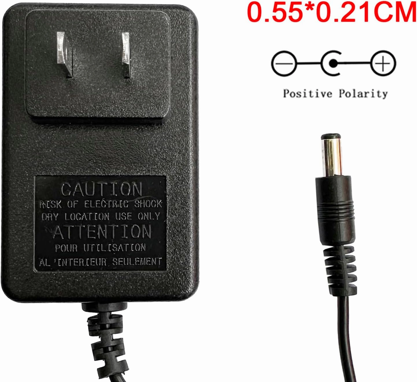 12V Battery Charger with Connection Line for Kids Ride On Toys, for Best Choice, Power Wheel,Wrangler, Kid Trax, Dynacraft Electric Car's Batteries (12V 1A Set)