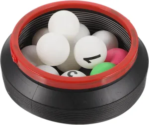 13pcs Numbered Bingo Balls Replacement Bingo Pong Balls Table Tennis Balls for Game Party Decoration with Storage Bucket