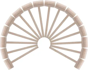 16 PCS Wooden Crab Mallets Natural Hardwood Lobster Hammers