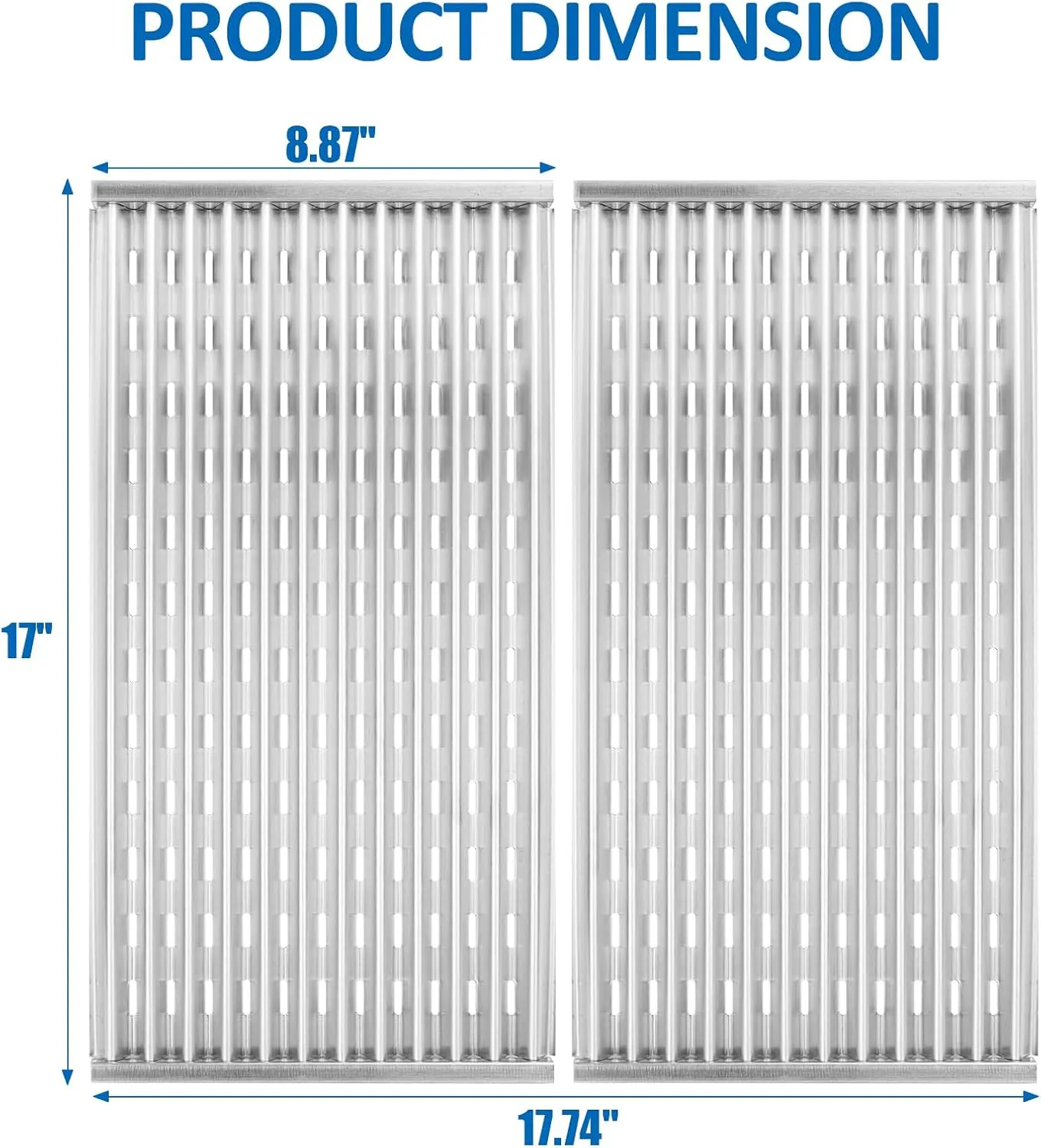 17" Emitter Plates for Charbroil Performance TRU-Infrared/Amplifire 2-Burner 463633316 463655621 463655021 463672016 Stainless Steel Grill Cooking Grate for Charbroil G460-0500-W1 G327-1100-W1