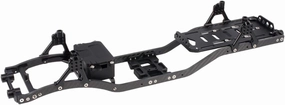1/10 RC Crawler Carbon Fiber Girder 4.3mm CNC Metal Car Chassis Frame Body Kit for Axial SCX10 II Rock Off Road Truck Upgrade Parts (Black)