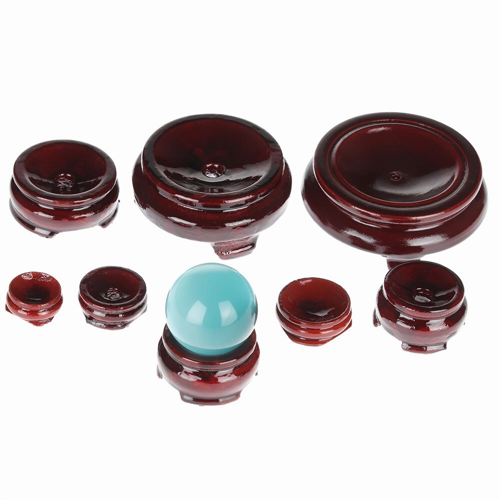 1 PC Figurine Crystal Ball Base, Wooden Crystal Ball Holder