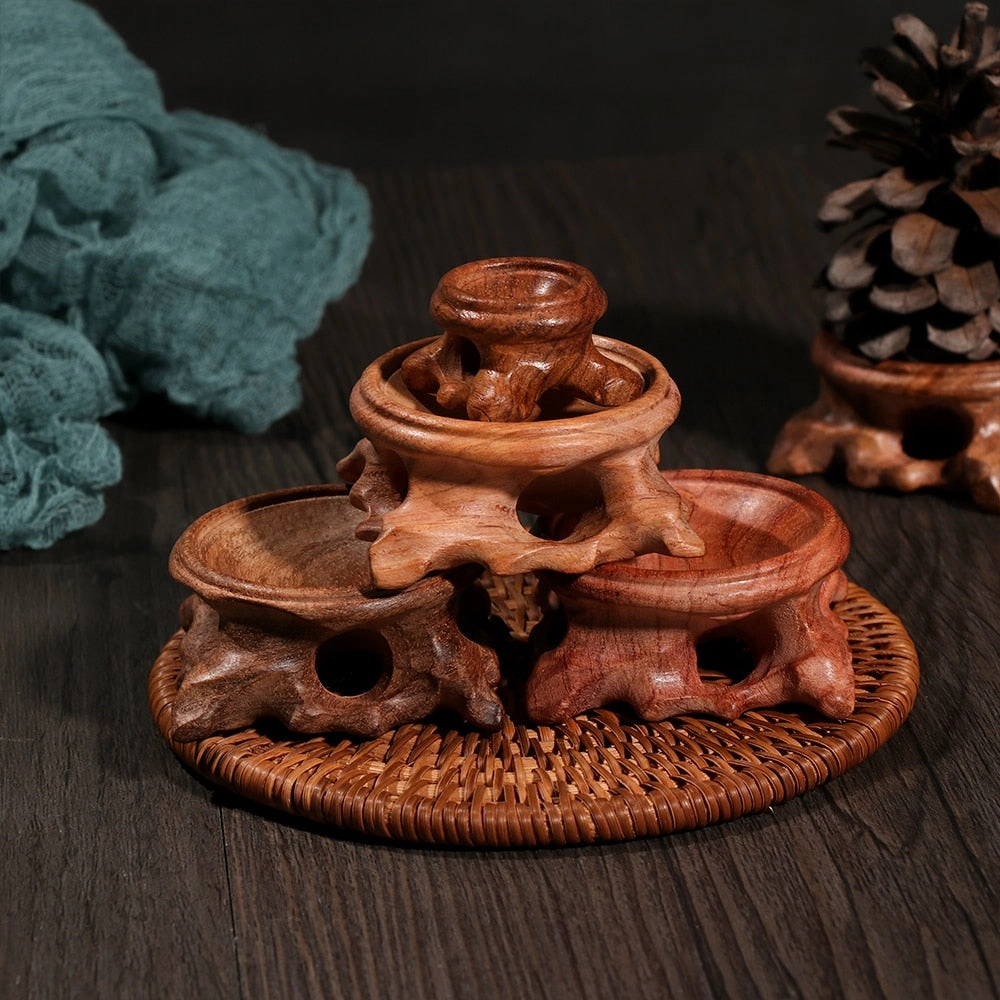 1 PC Figurine Crystal Ball Base, Wooden Crystal Ball Holder