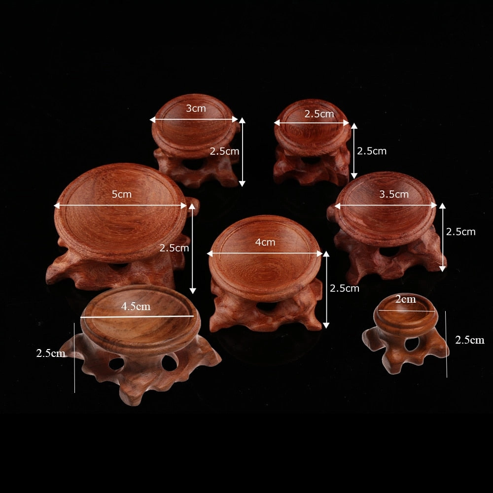 1 PC Figurine Crystal Ball Base, Wooden Crystal Ball Holder