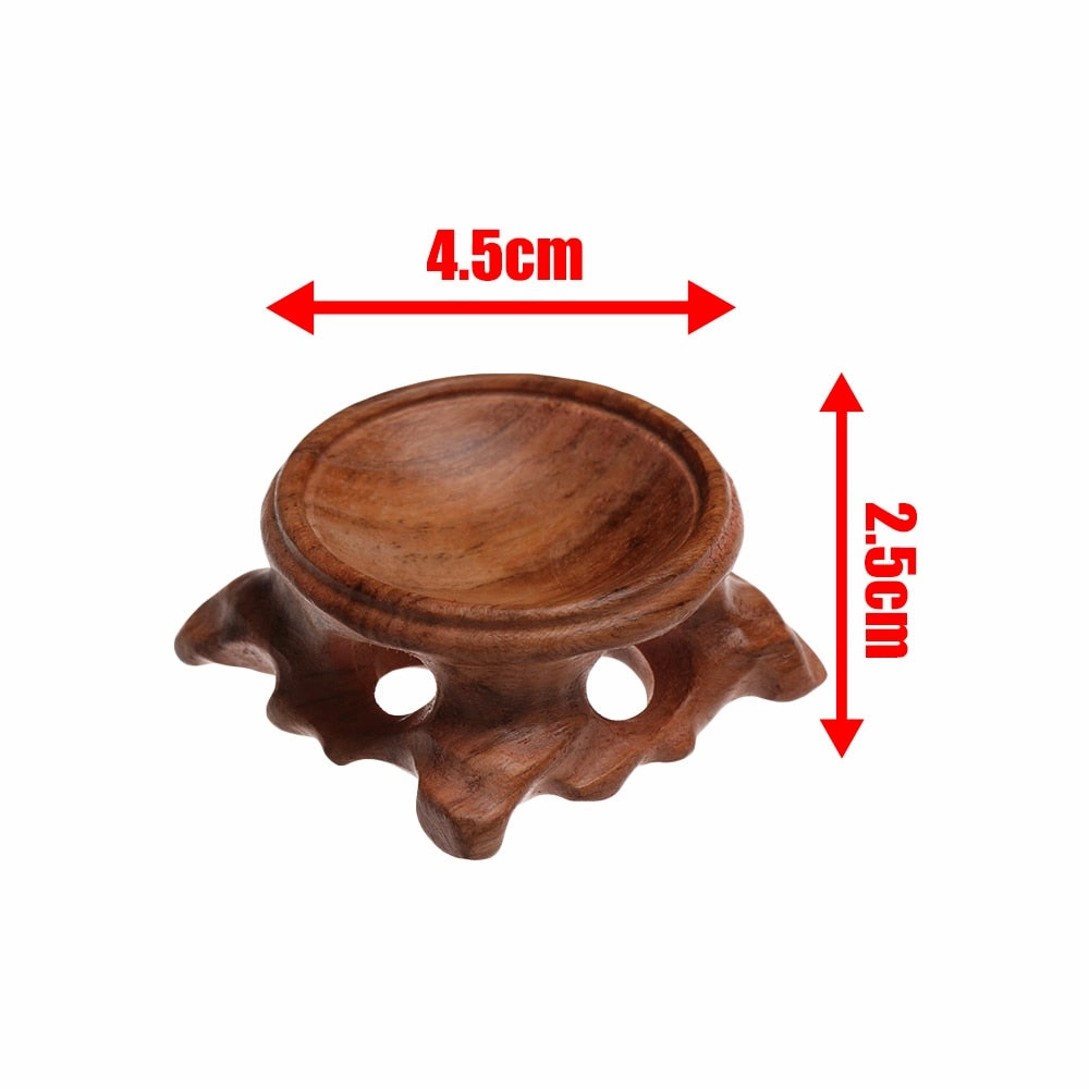 1 PC Figurine Crystal Ball Base, Wooden Crystal Ball Holder
