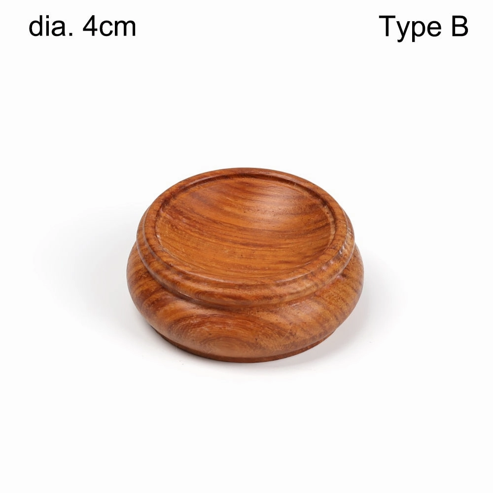 1 PC Figurine Crystal Ball Base, Wooden Crystal Ball Holder