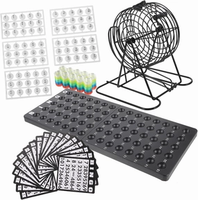 1 Set American Bingo Game Set Family Game with Roller Cage Balls for Parties Tournaments Easy to Design