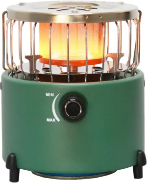 2-in-1 Portable Propane Heater & Stove, Propane Heater with Handle, Adjsutable Vents and Removable Flames for Camping Fishing Hiking HuntingPortable
