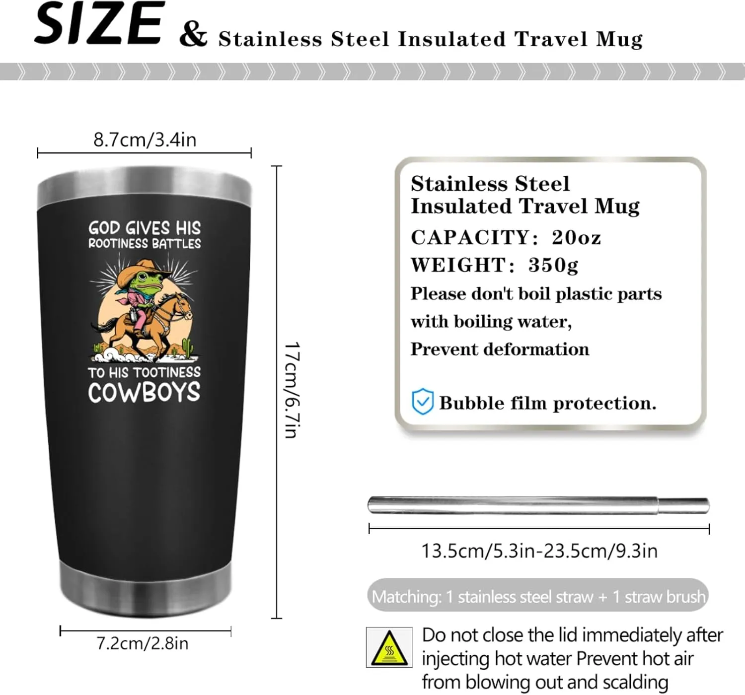 20 oz Tumbler with Lid and Straw God Gives His Rootiness Battles To His Tootiness Cowboys Tumbler Personalized Tumbler Insulated Tumblers Stainless Steel Tumbler Funny Gift