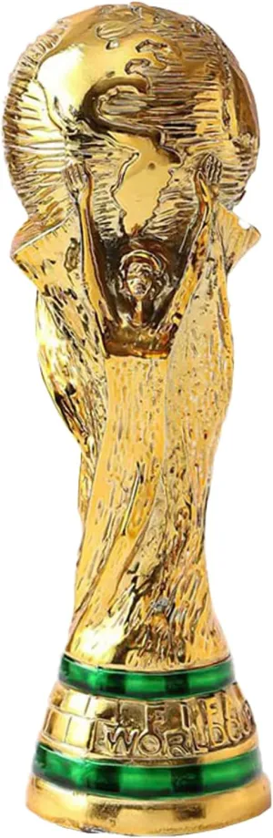 2022 World Cup Replica Trophy in Display Case, Resin Sculpture, Own a World Soccer's Biggest Prize (14.2 inch)