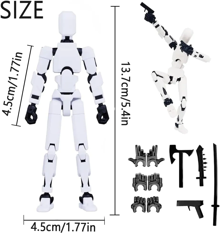 2025 New Titan 13 Action Figure, Multi-Jointed Movable Robot Action Figures, 3D Printed Action Figure Nova 13 Figure, 13 Action Figures Desktop Decorations for Kids Adult (9pcs)