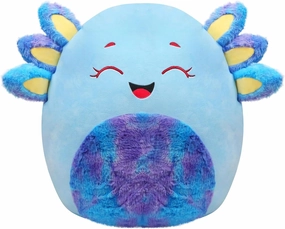 20-Inch Blue Axolotl Plush Pillow Jumbo Axolotl Throw Pillow Cute Plush Toy Giant Soft Hugging Stuffed Animal Birthday for Kids Adults