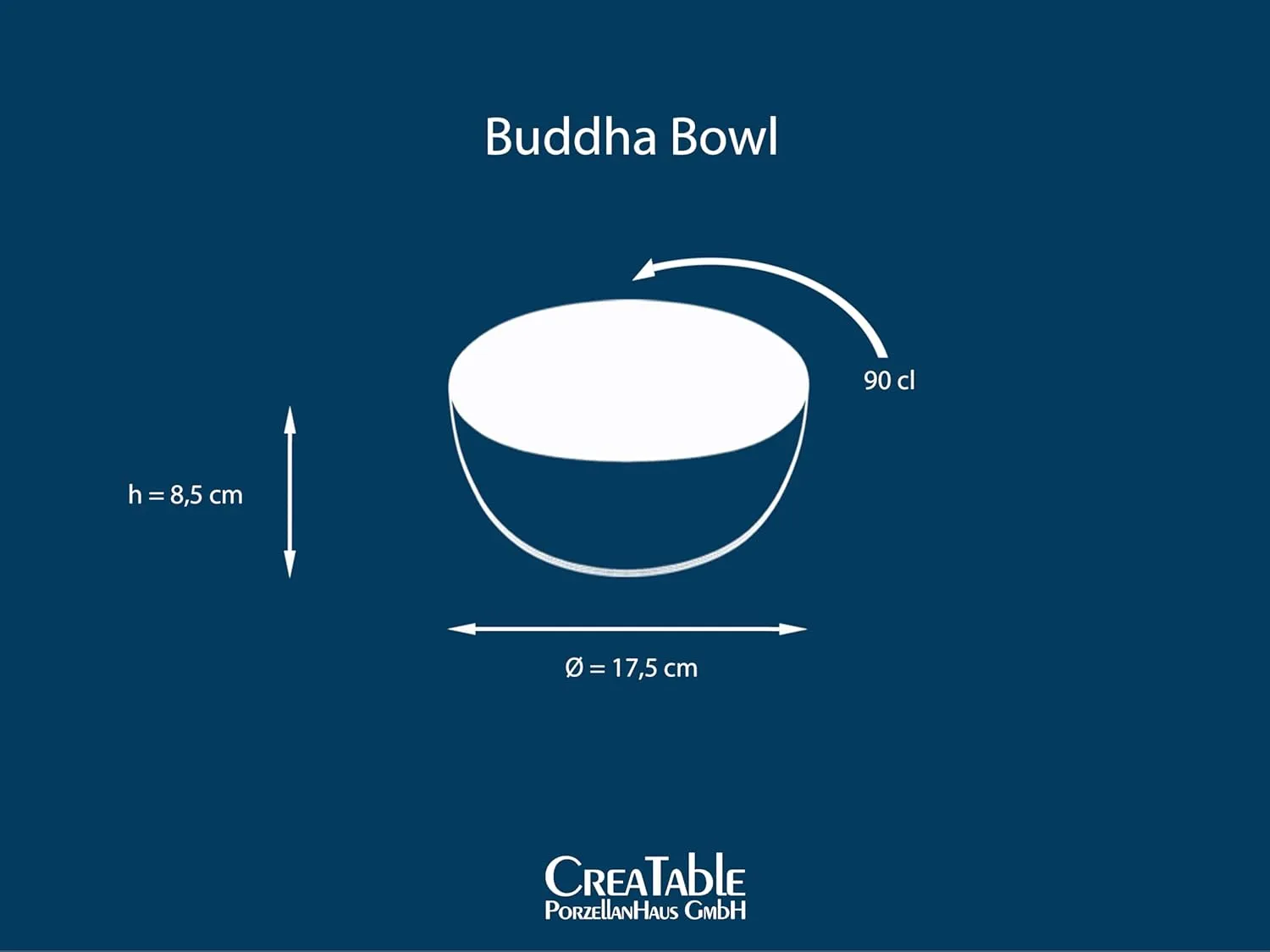 23431 Nature Collection Aqua Buddha Owl 4-Piece Tableware Set, Bowl Set Made of Stoneware, Dishwasher and Microwave Safe, Quality Production