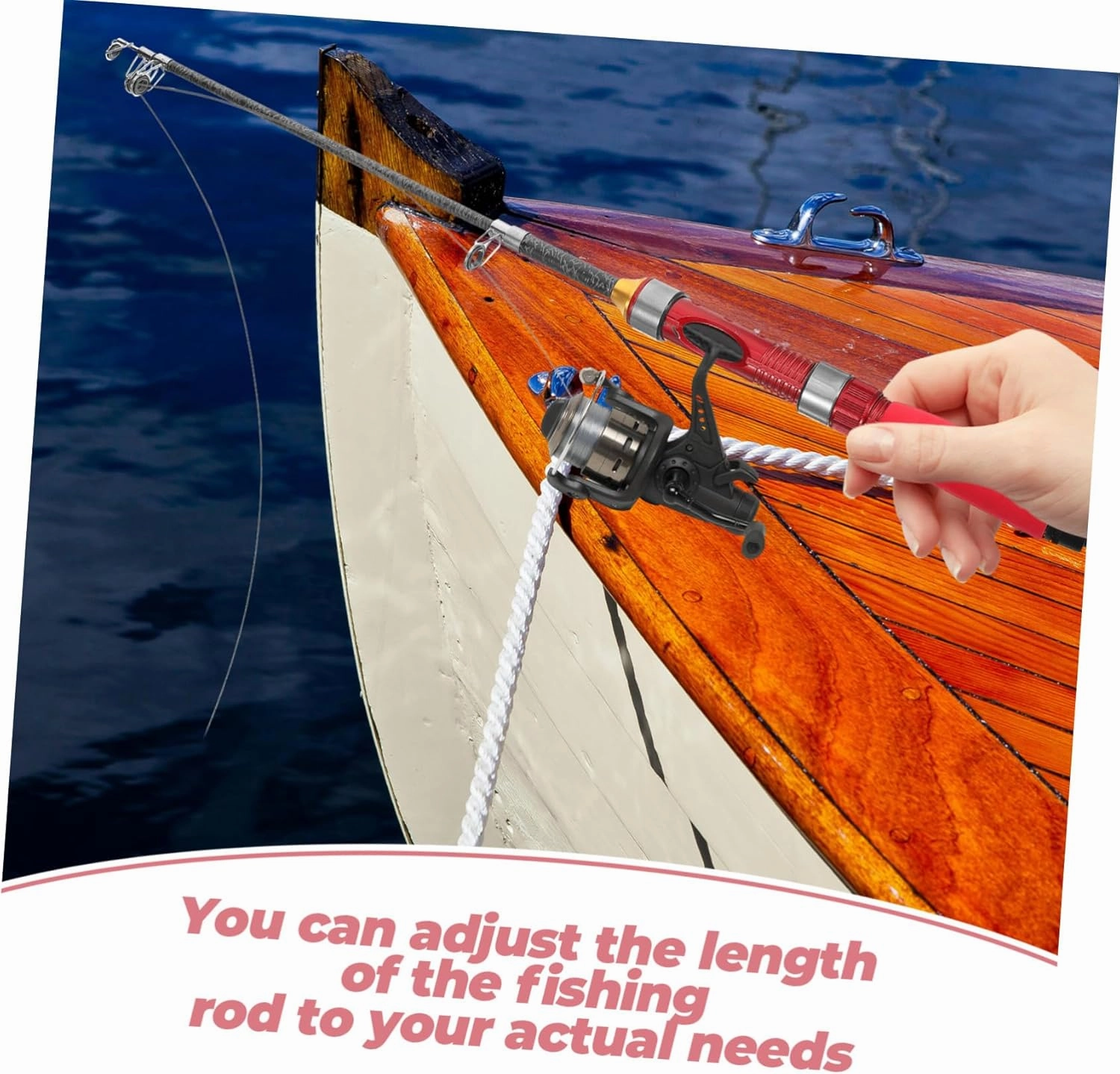 2pcs Ultra Short Mini Sea Rod Fishing Pole for Men Professional Fishing Pole Telescopic Fishing Rod