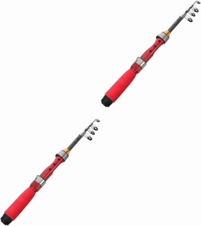 2pcs Ultra Short Mini Sea Rod Fishing Pole for Men Professional Fishing Pole Telescopic Fishing Rod