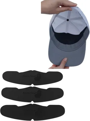 3 Count Black EVA Foam Cap Pro Baseball Crown Shaper Inserts for Low Profile Fitted, Dad Caps Snapback Hats Washable Reusable Sports Liner