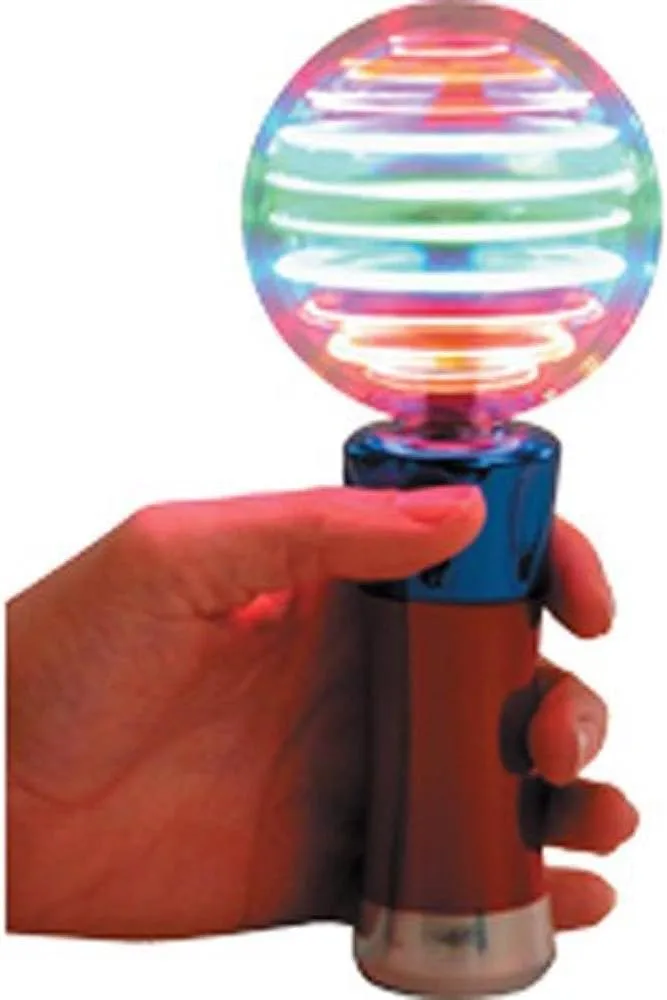 30-Pack Meteor Storm Flashing Spinner Wand LED Light Up Magic Ball Changing Pattern Novelty Orb Sensory Wand Party Favor Special Needs
