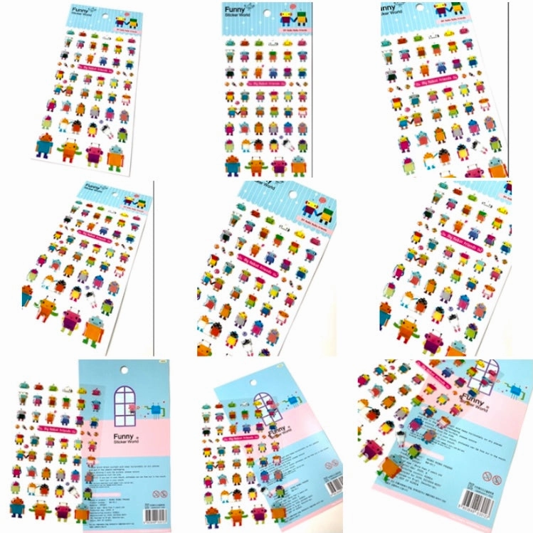 30123 MY ROBOT FRIENDS-GEL STICKER-12