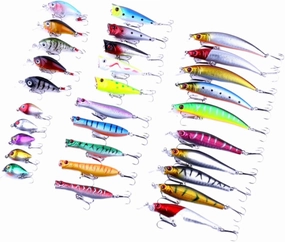 30pcs Metal Fish Shape Lure Set Lifelike Fishing Baits Specifications Tear Resistant Fishing Tackle for Enthusiasts for Catching Various Fish Types