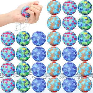 36 Pcs Reusable Water Float Balls Pool Beach Toys for Outdoor Summer Activities 2 Inch Splash Water Small Absorbent Balls Bulk for Adult Swimming Beach Soaking Game Party