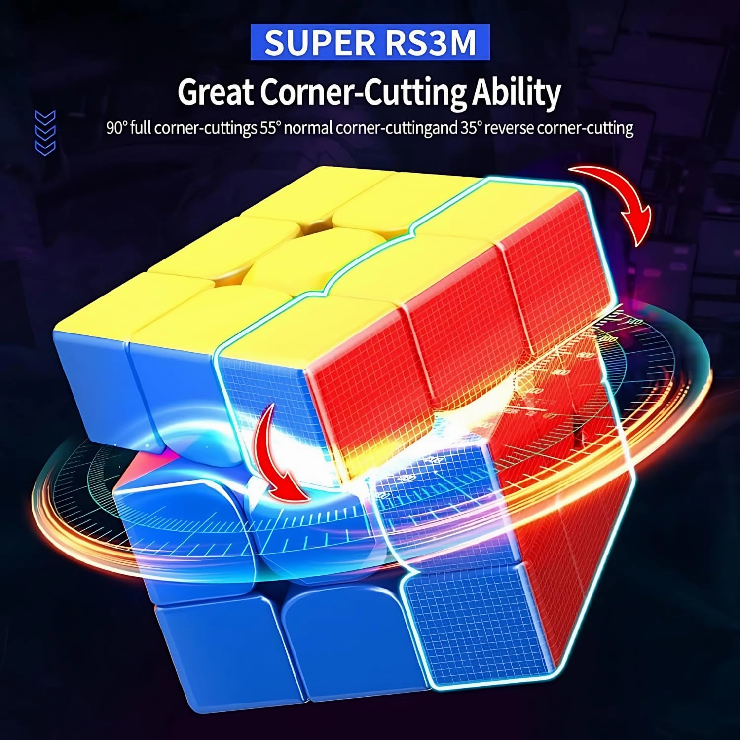 3x3 Standard Highspeed Smooth Lightweight Speed Cube for Kids & Adults