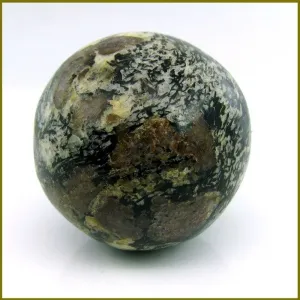 425Ct 38mm Natural Ruby Spinal In Matrix Crystal Ball Healing