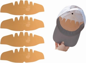 4 Pieces Beige EVA Foam CapPro Baseball Crown Shaper Inserts for Fitted Caps, Snapback Hats Reusable Washable Sports Liner