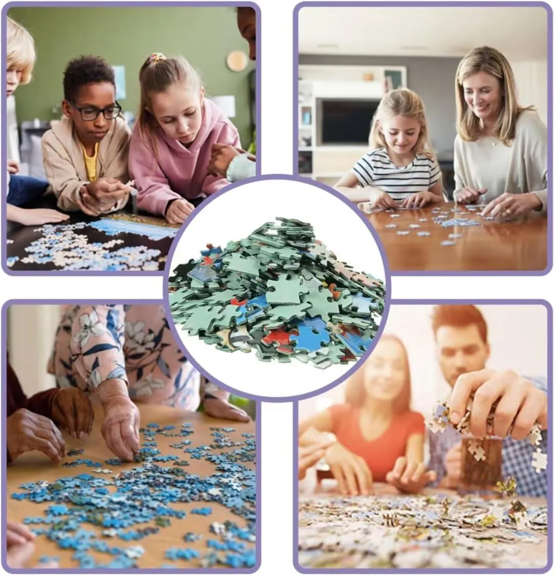 500 Piece Jigsaw Puzzle for Adults Jumping Bass Fish Dragonfly Challenging and Dynamic Puzzle Game for Anglers Nature Fans Wall Decor Gift Family Game Night Fun
