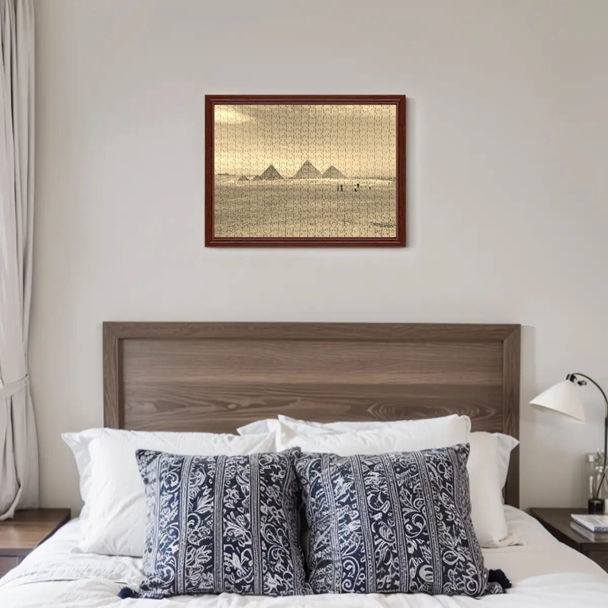500-Piece Puzzle of the Pyramids of Giza – Wooden Jigsaw Made of Basswood