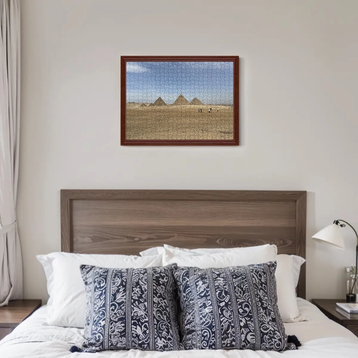 500-Piece Puzzle of the Pyramids of Giza – Wooden Jigsaw Made of Basswood