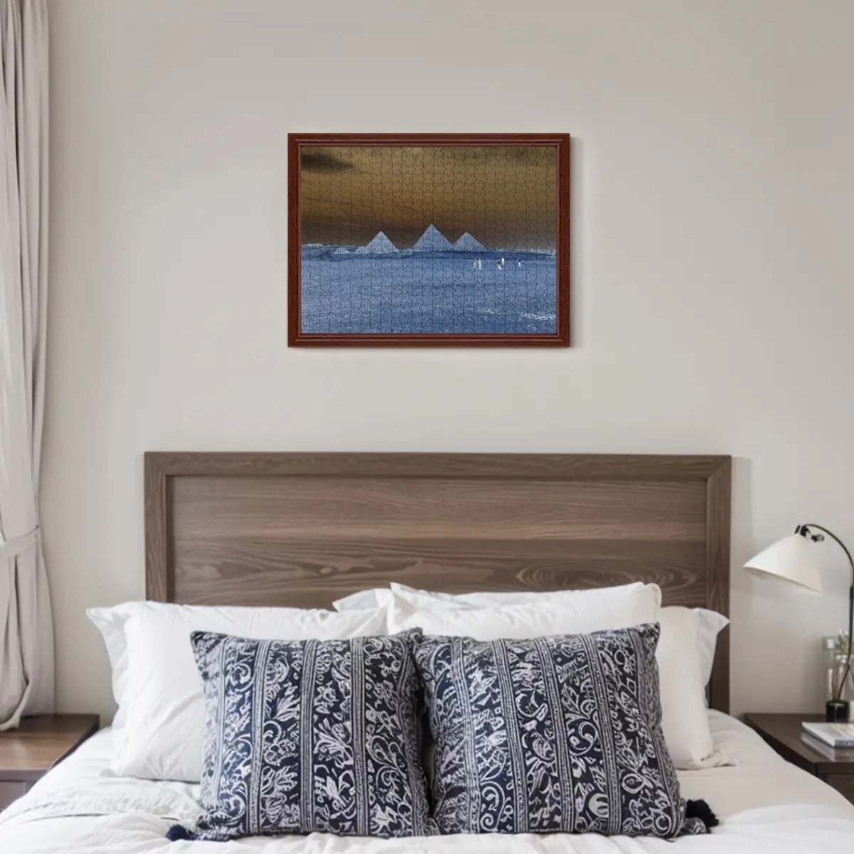 500-Piece Puzzle of the Pyramids of Giza – Wooden Jigsaw Made of Basswood