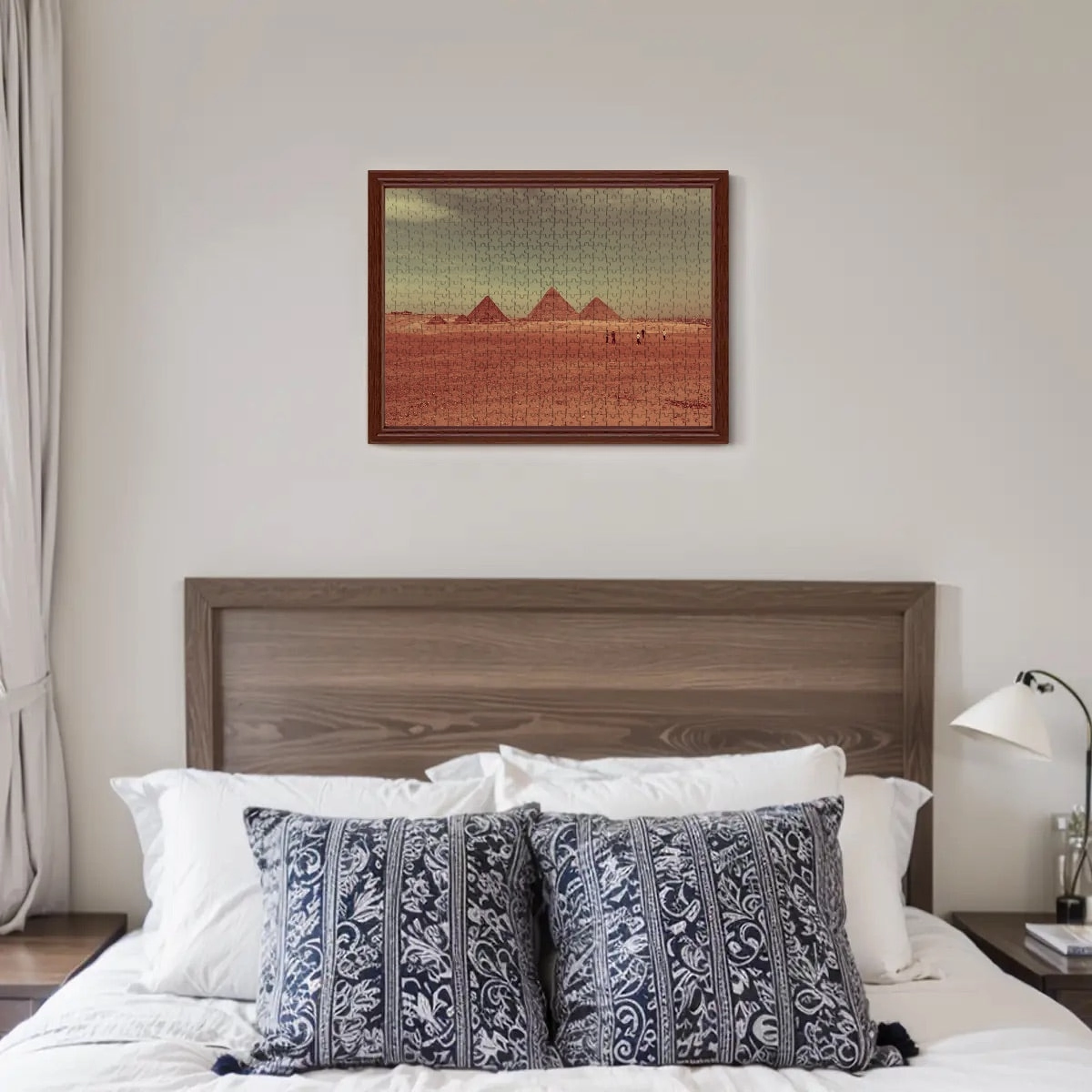 500-Piece Puzzle of the Pyramids of Giza – Wooden Jigsaw Made of Basswood