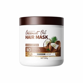 500Ml LargeCapacity Collagen Hair Mask,Nourishing For Dry Hair,Smooth Frizz And Restore Moisture And Shine With Organic Coconut Oil Repair Hair Improve Hair Quality