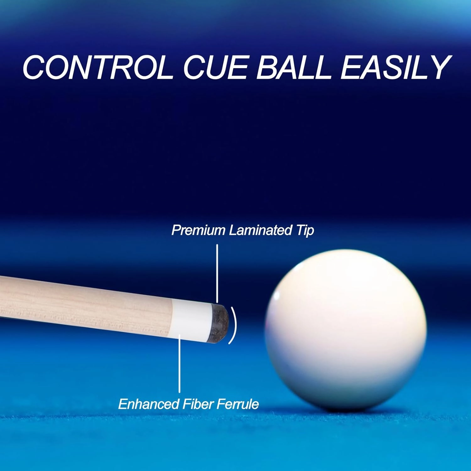 58" Professional Pool Cue Stick with 3D Printed Grip & 13mm Tip - Perfect for Precision Play, Low Deflection Pool Cue for Enhanced Accuracy, Ideal for Billiard Cue Enthusiasts