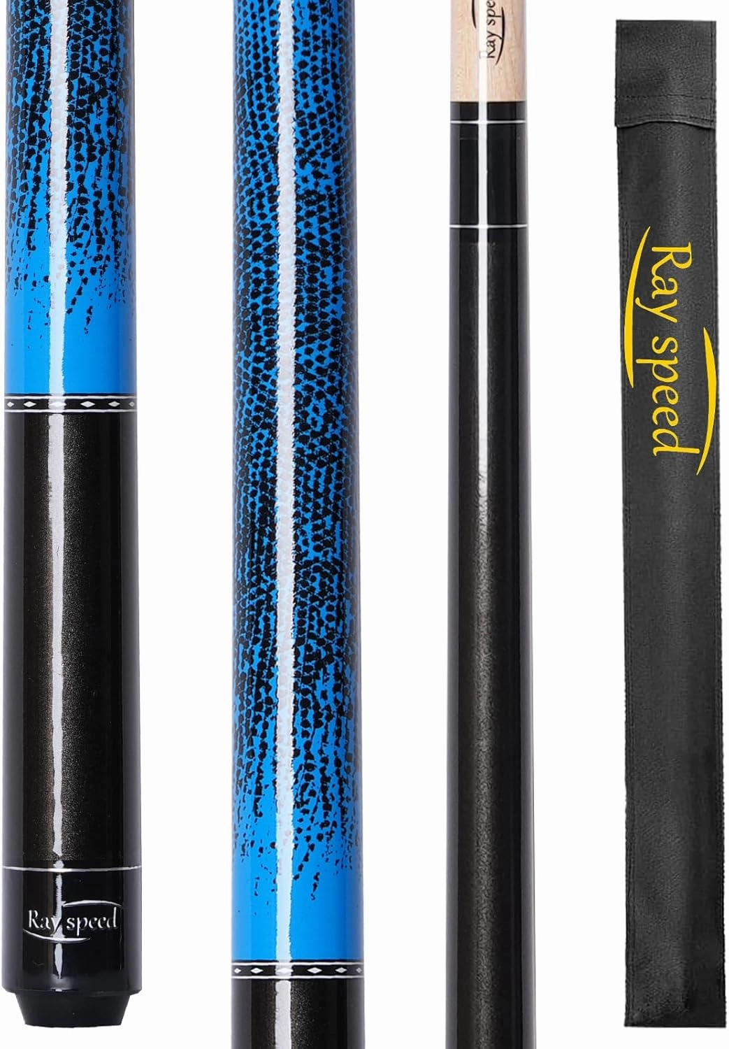 58" Professional Pool Cue Stick with 3D Printed Grip & 13mm Tip - Perfect for Precision Play, Low Deflection Pool Cue for Enhanced Accuracy, Ideal for Billiard Cue Enthusiasts