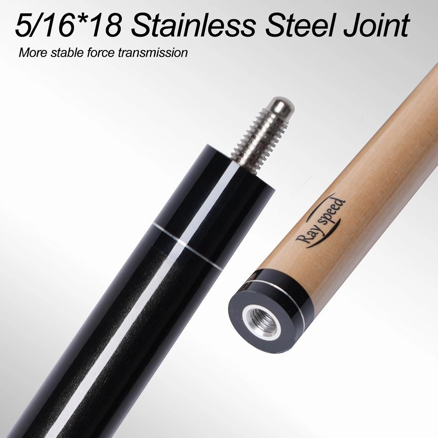 58" Professional Pool Cue Stick with 3D Printed Grip & 13mm Tip - Perfect for Precision Play, Low Deflection Pool Cue for Enhanced Accuracy, Ideal for Billiard Cue Enthusiasts