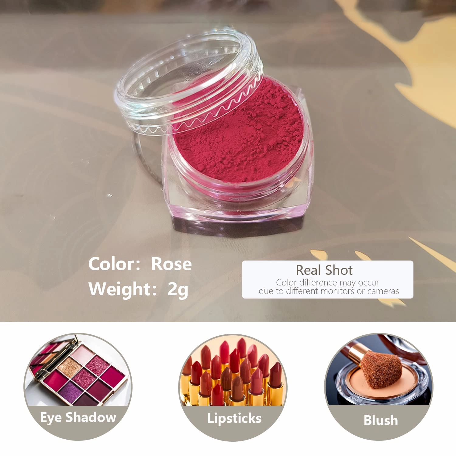 6-color natural cosmetics pigment set for DIY eye shadow lipstick blush