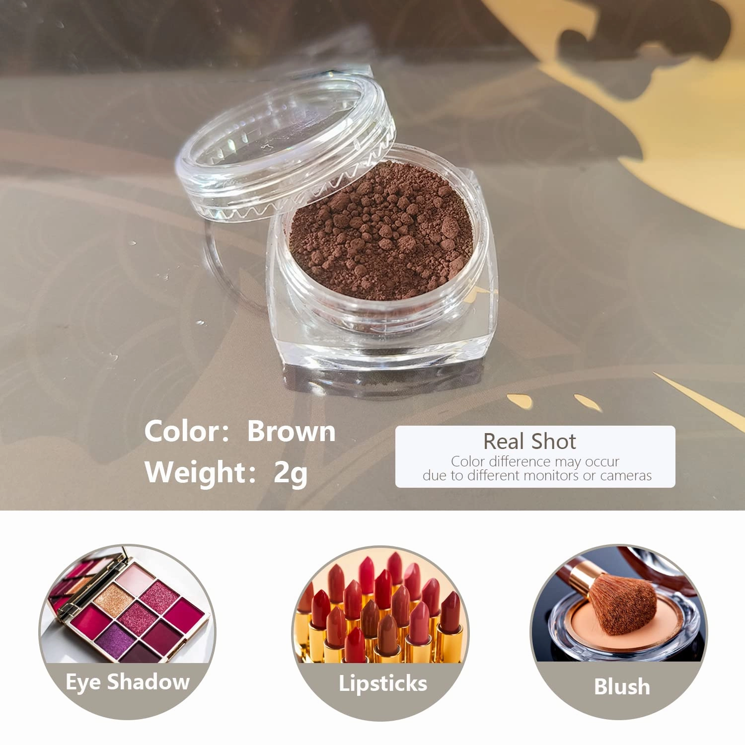 6-color natural cosmetics pigment set for DIY eye shadow lipstick blush