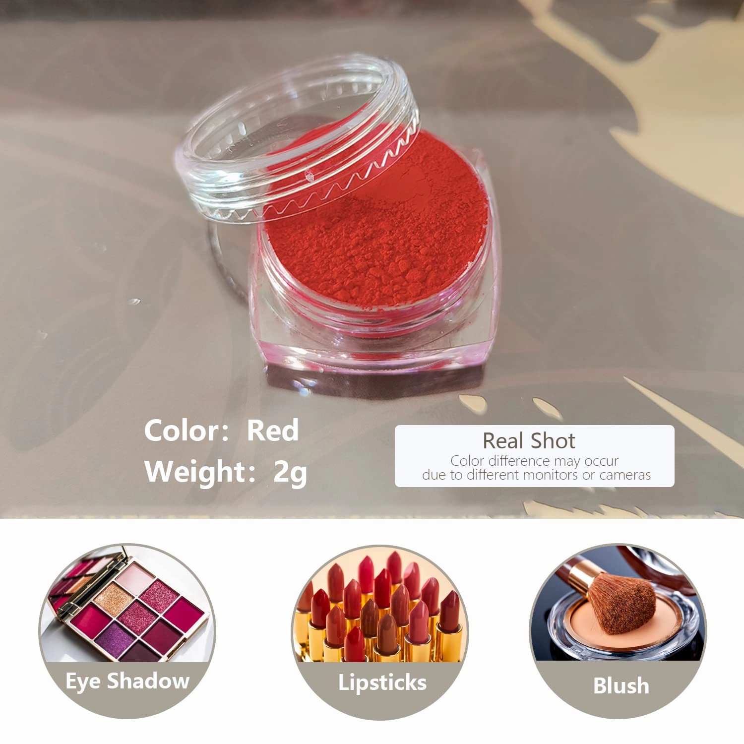 6-color natural cosmetics pigment set for DIY eye shadow lipstick blush