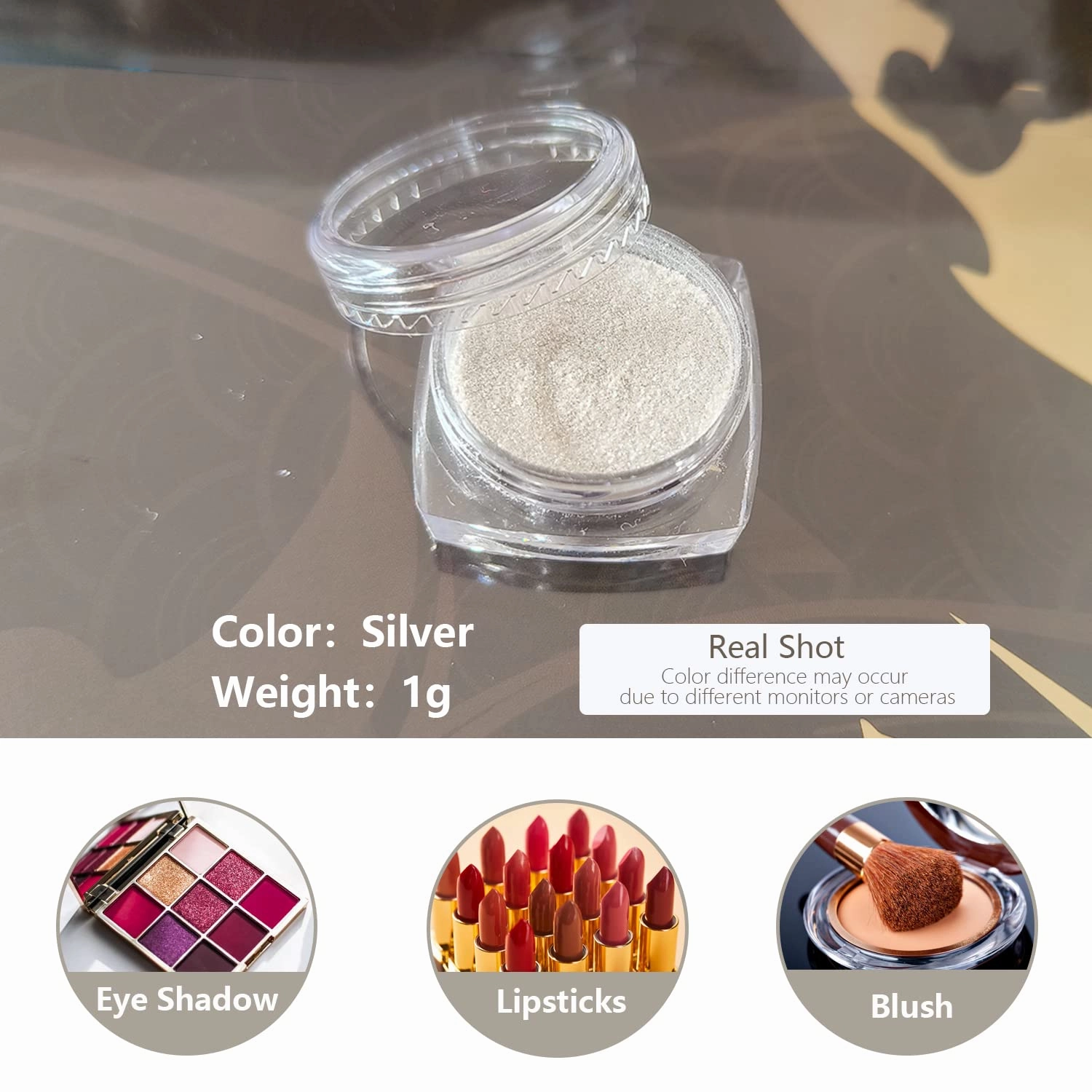 6-color natural cosmetics pigment set for DIY eye shadow lipstick blush