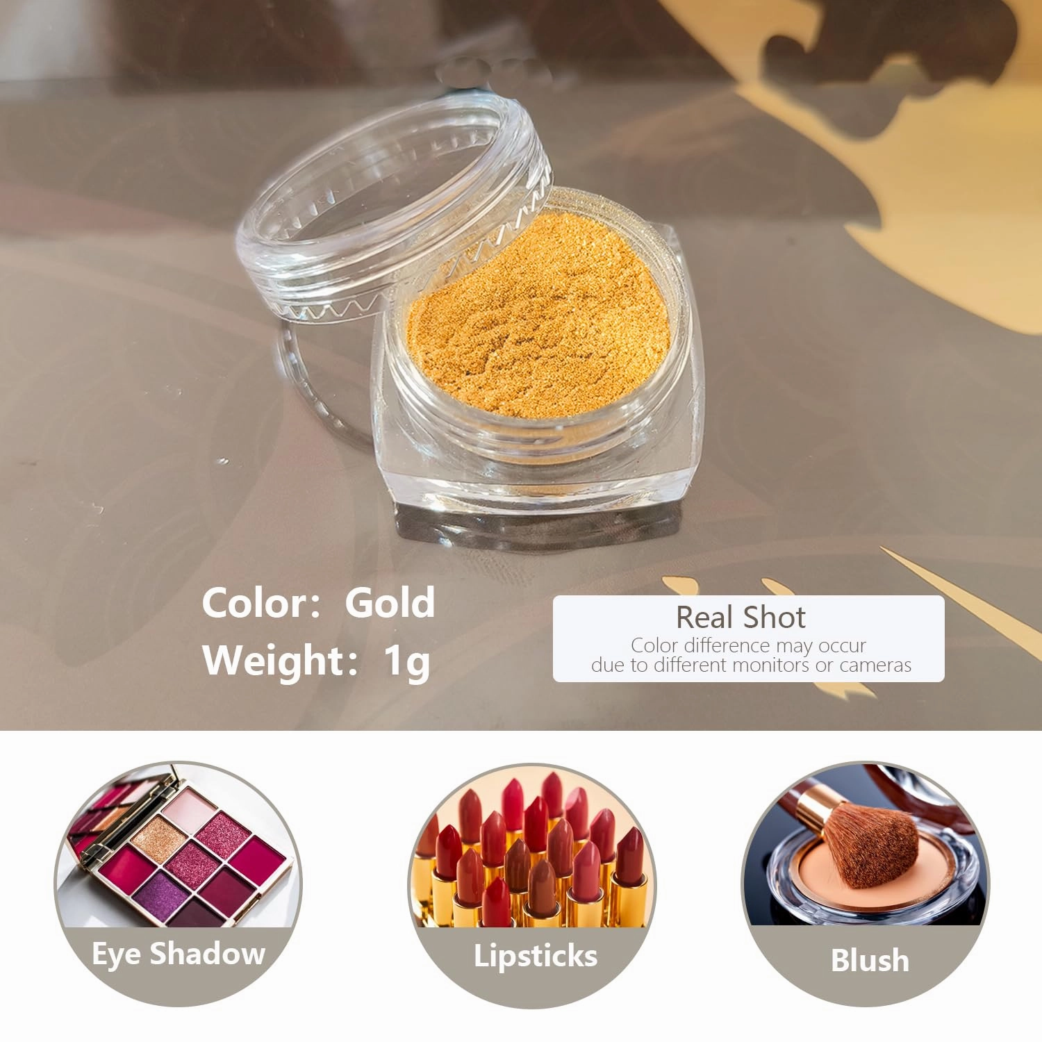 6-color natural cosmetics pigment set for DIY eye shadow lipstick blush