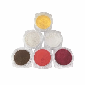 6-color natural cosmetics pigment set for DIY eye shadow lipstick blush