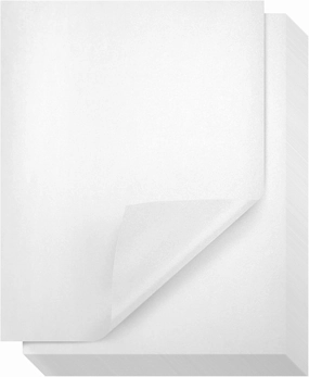 96 Sheets White Metallic Shimmer Paper for Printer, 8.5x11 inch Letter Size Double Sided for Invitations, Crafts (110 GSM)