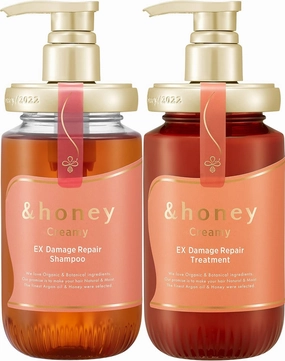 &honey Creamy EX Damage Repair Japanese Shampoo & Conditioner Set (440 mL) | For Dry, Damaged & Coarse Hair | Deep Repair, Intense Hydration & Frizz Control