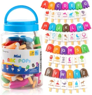 ABC Popsicles – Alphabet Learning Toys, Preschool Educational Toys for Classroom - Fun and Engaging Matching Game
